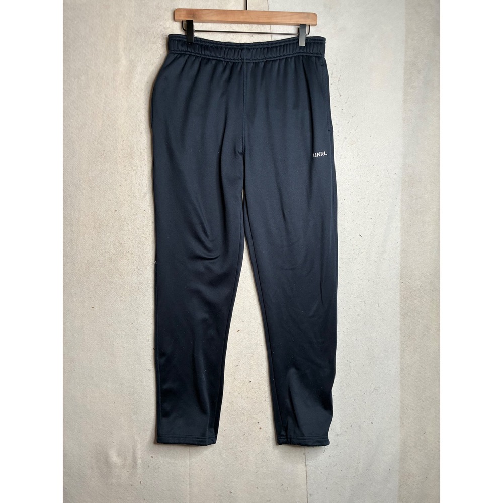 UNRL Mens Performance Sweatpants Black Tapered Joggers Size Medium 3265